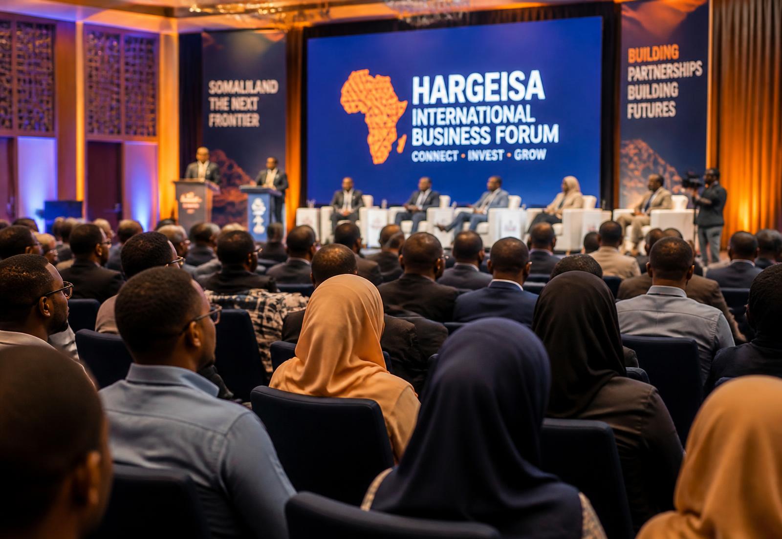 Audience at a business forum in Hargeisa, Somaliland